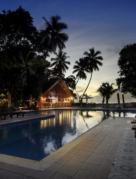 Berjaya Beau Vallon Bay Resort & Casino Recreation Swimming Pool Night View