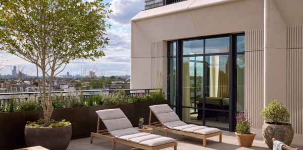 Six Senses London Notting Hill Suite Terrace Loungers