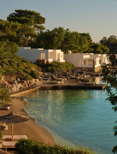 Minos Beach Art Hotel Private Beach